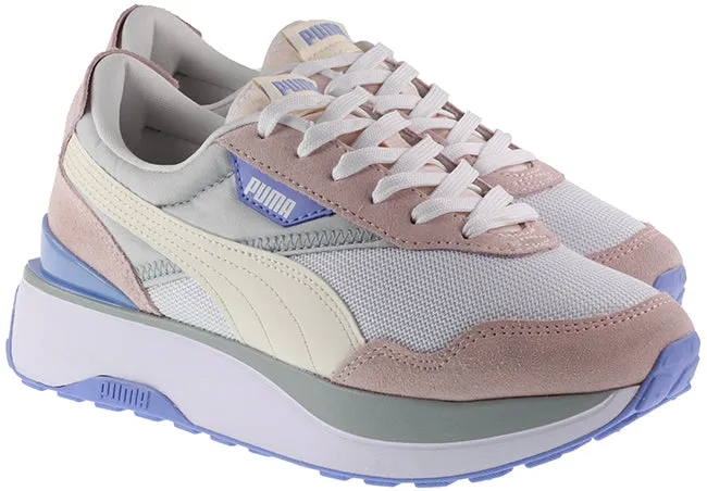 Puma Trainers Womens Cruise Rider Silk Road Pristine Platinum Grey