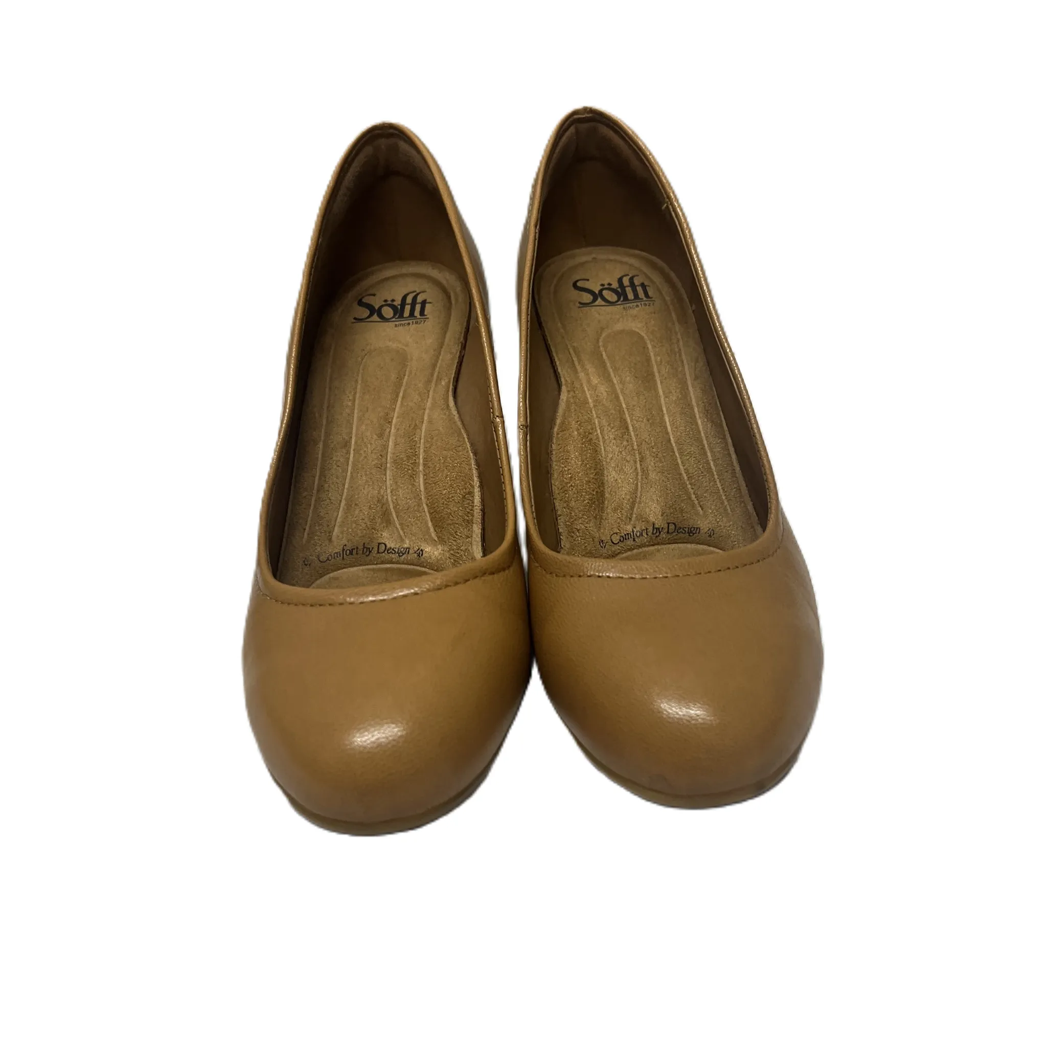 Shoes Heels Block By Sofft In Tan, Size: 8