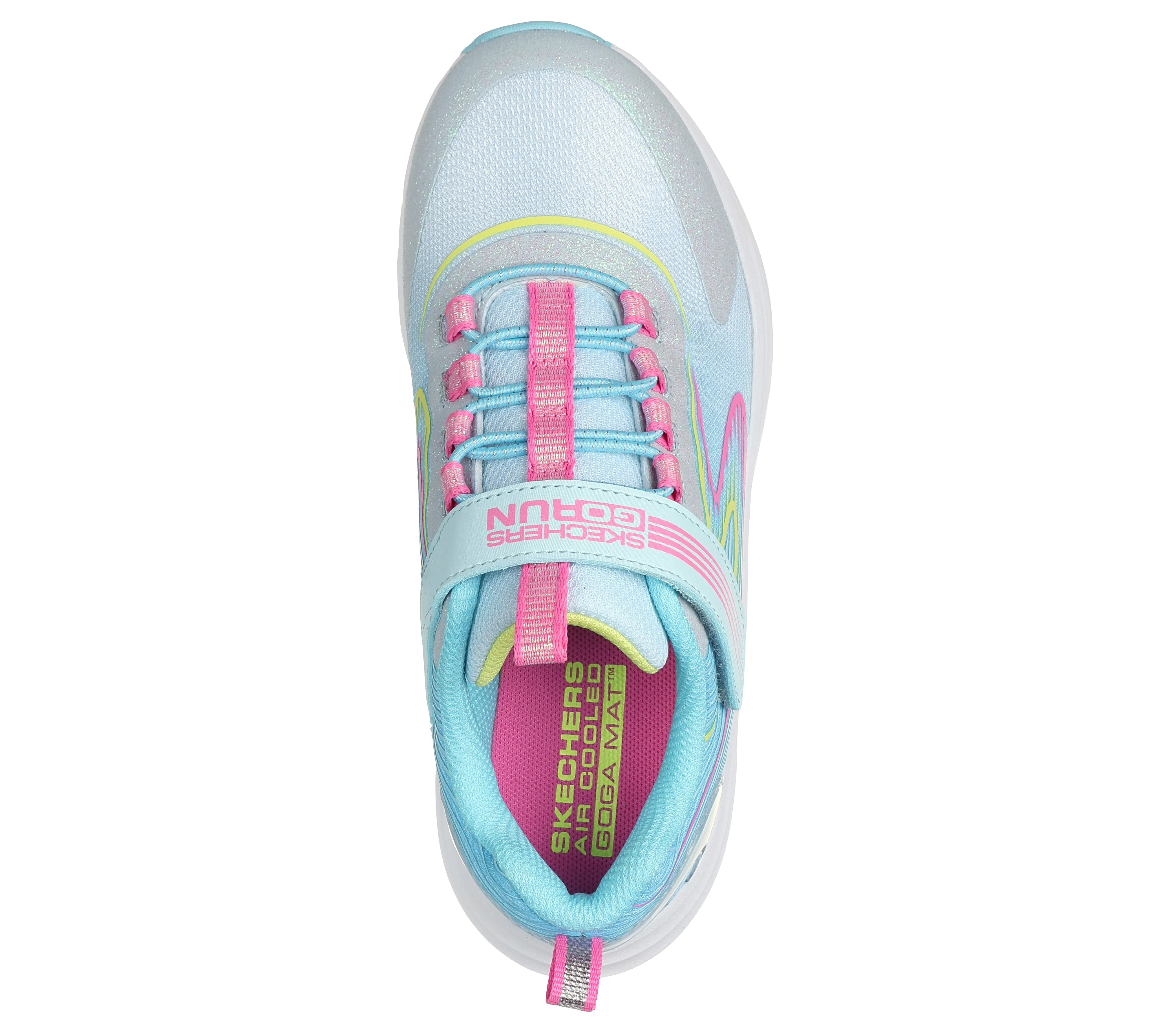 Skechers Go Run Accelerate Girls Light Blue Multi Trainer