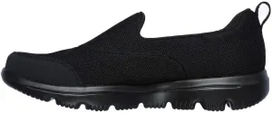 Skechers GO WALK EVOLUTION ULTRA-REACH, Women's Slip On, Black Black Textile White Trim Bkw