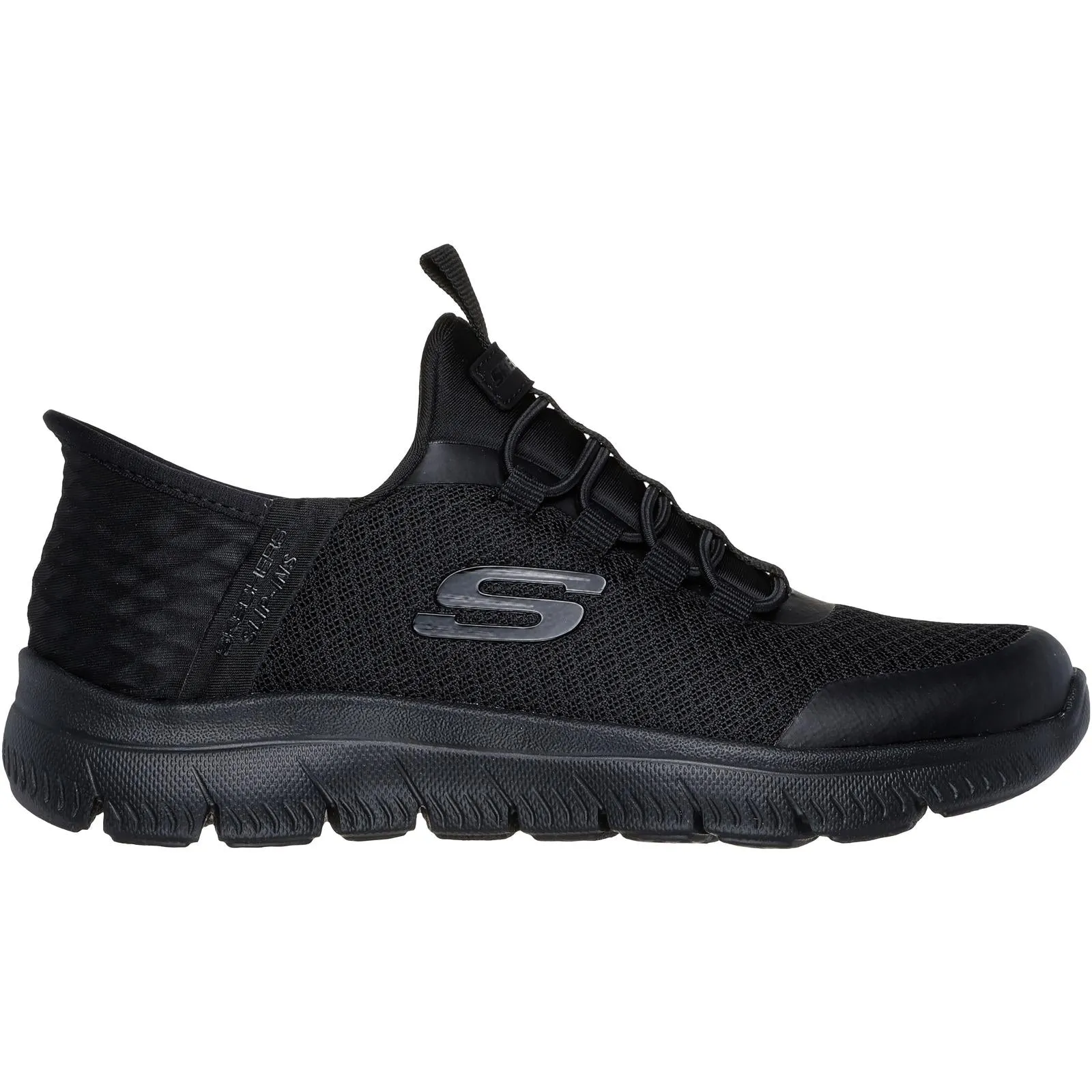 Skechers Kids Summits Slip-Ins Elastic Lace Trainers