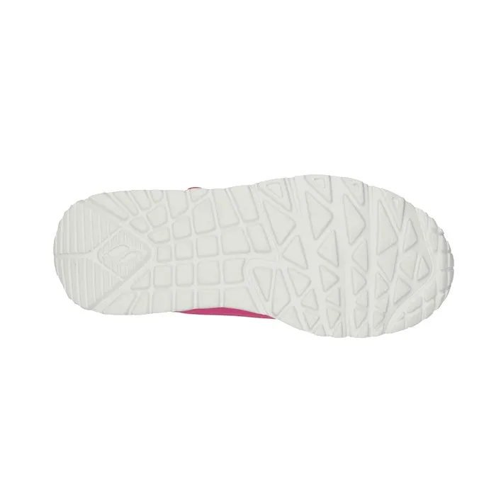 Skechers Kids Uno Lite Hot Pink  Hook & Loop Trainer