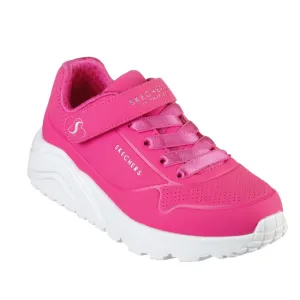 Skechers Kids Uno Lite Hot Pink  Hook & Loop Trainer