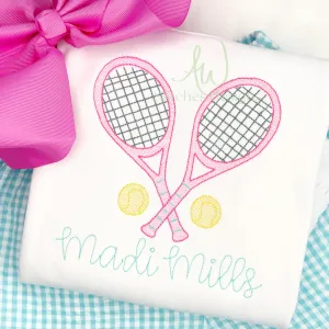 Sketch Crossed Tennis Rackets