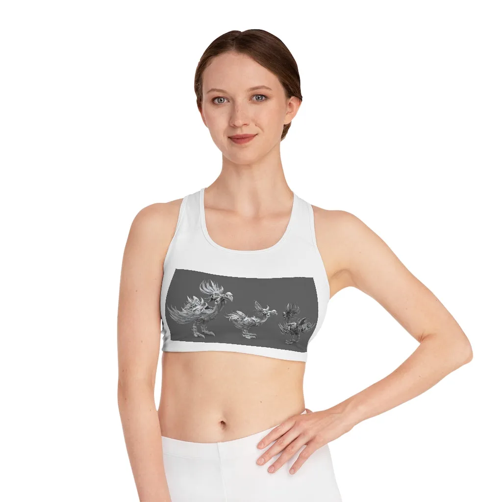 Squawkers the Ostrich Mount Sports Bra (AOP)