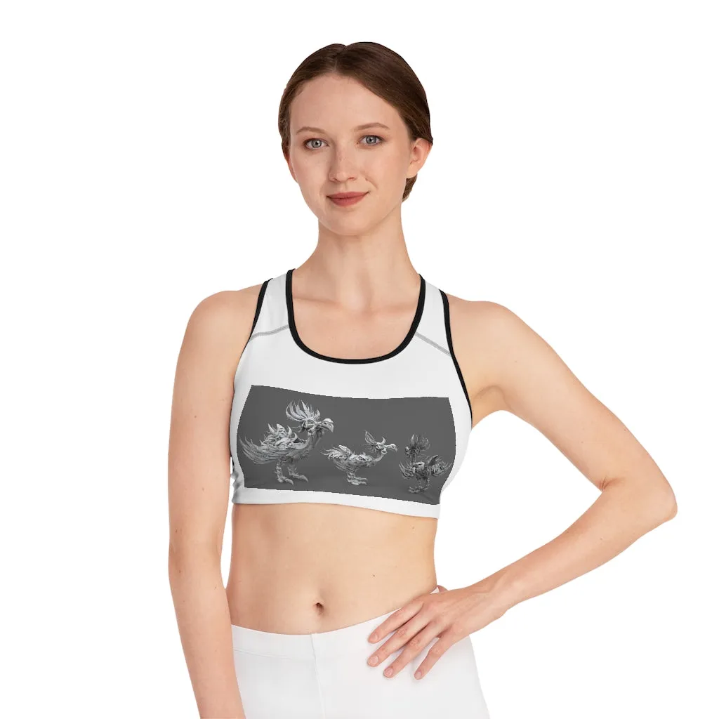 Squawkers the Ostrich Mount Sports Bra (AOP)