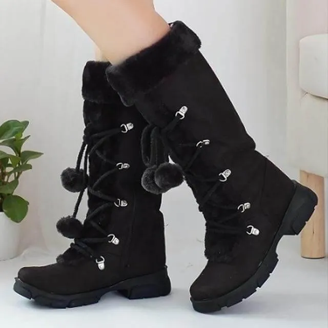 Stylish Cross-tied Fashion Butterfly-knot Snow Boots