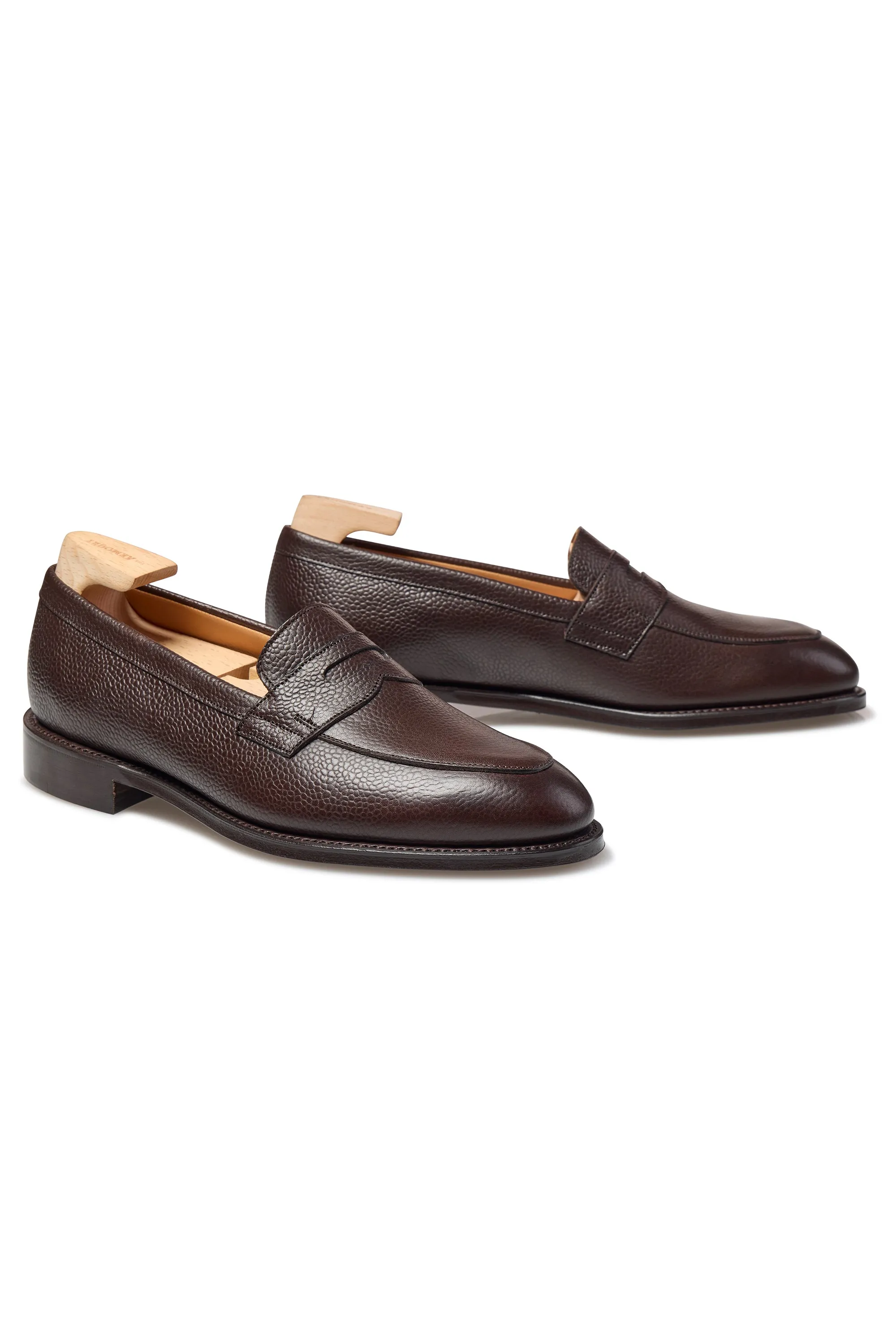 The Armoury Duane II Brown Grained Calf Penny Loafers *factory seconds*