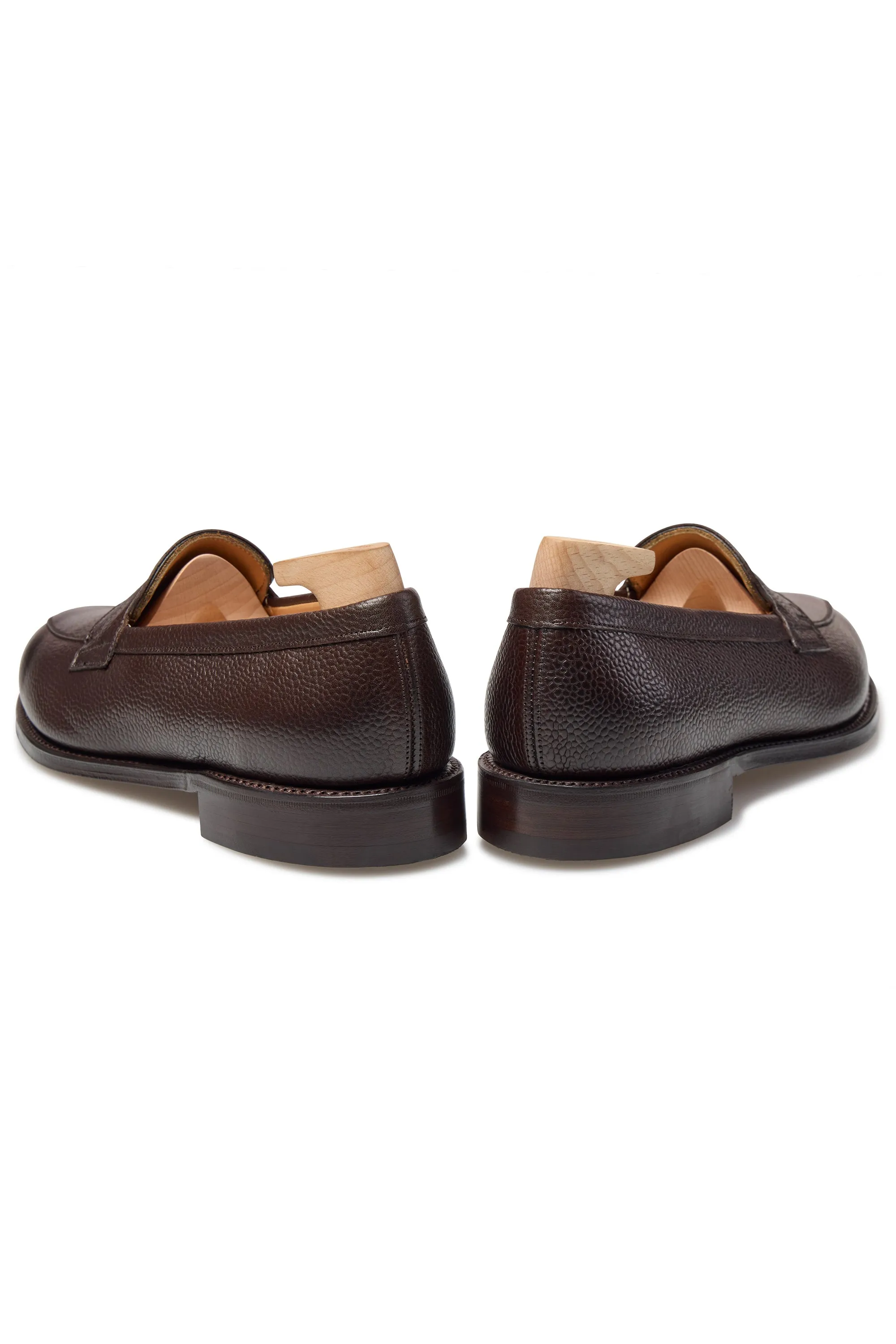 The Armoury Duane II Brown Grained Calf Penny Loafers *factory seconds*