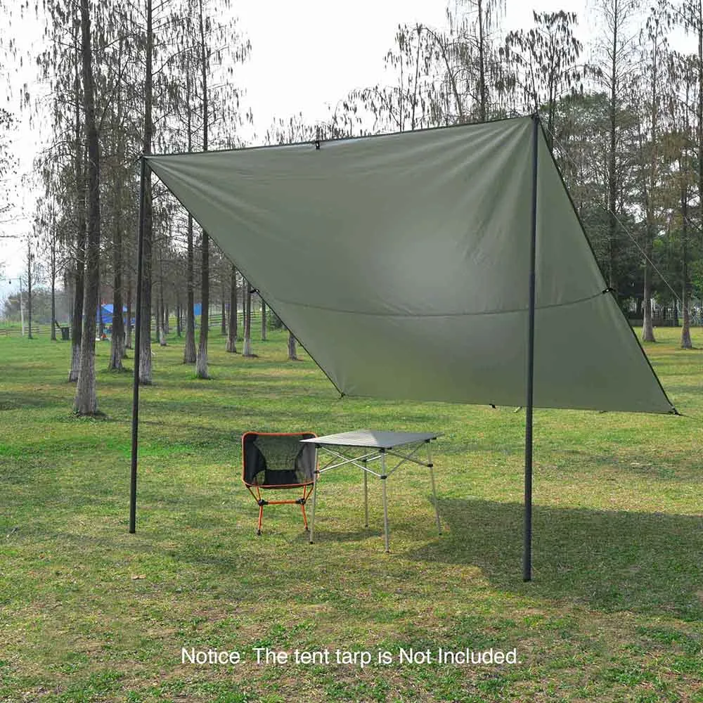 TheLAShop 8.5ft Tarp Poles with Bag Lightweight Canopy Poles 2ct/pk