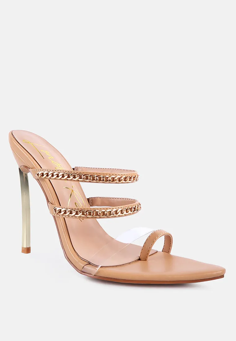 Tickle Me Toe Ring Stiletto Sandals