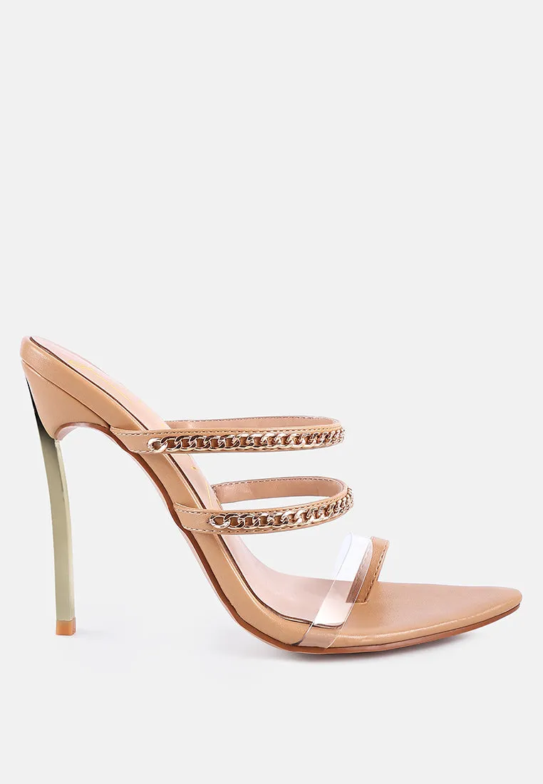 Tickle Me Toe Ring Stiletto Sandals