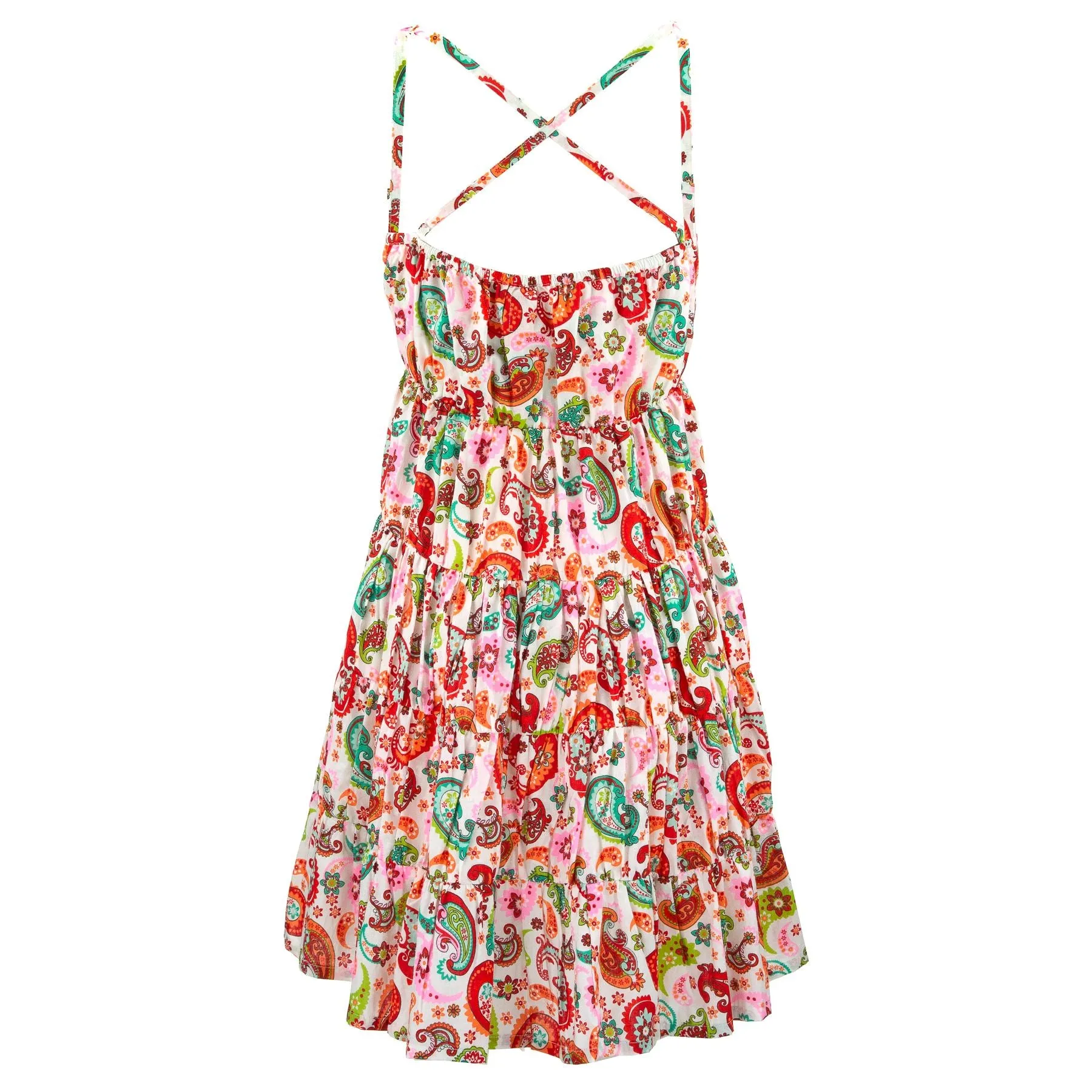 Tier Drop Summer Dress - Vibrant Paisley