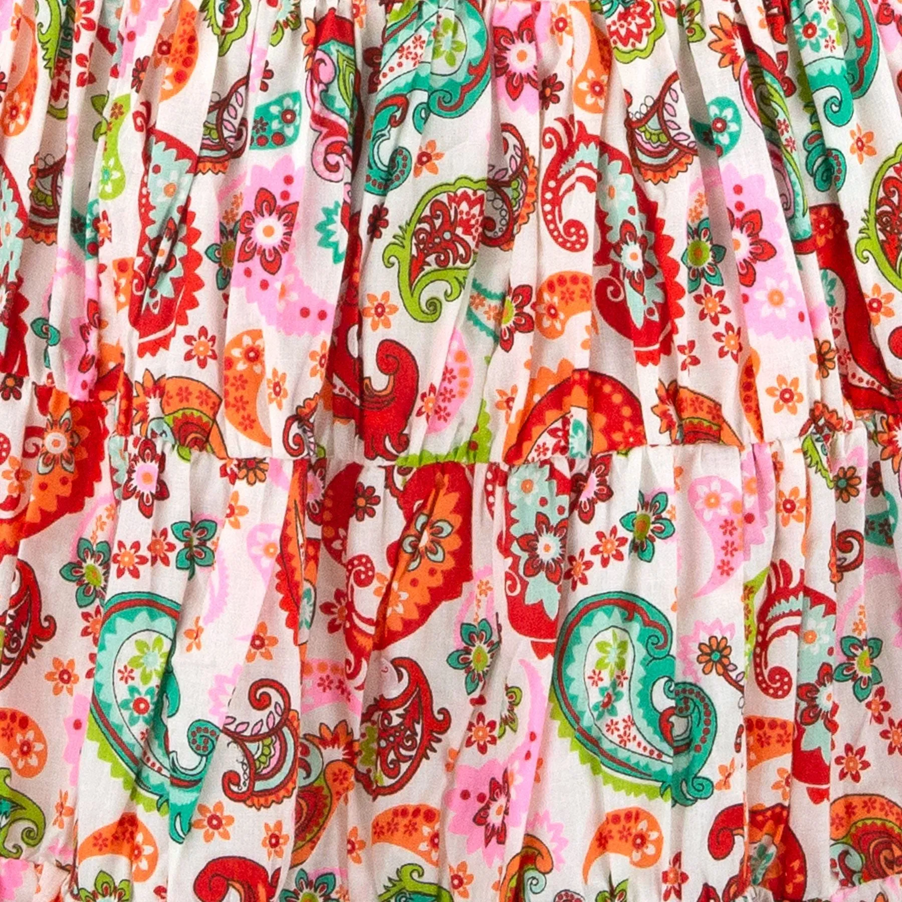 Tier Drop Summer Dress - Vibrant Paisley