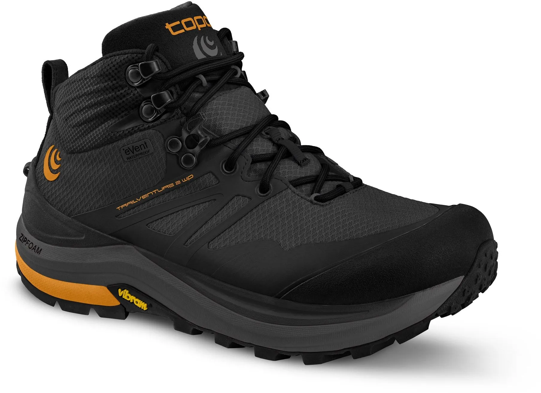 Topo Athletic | Trailventure 2 WP | Men's | Charcoal/Orange