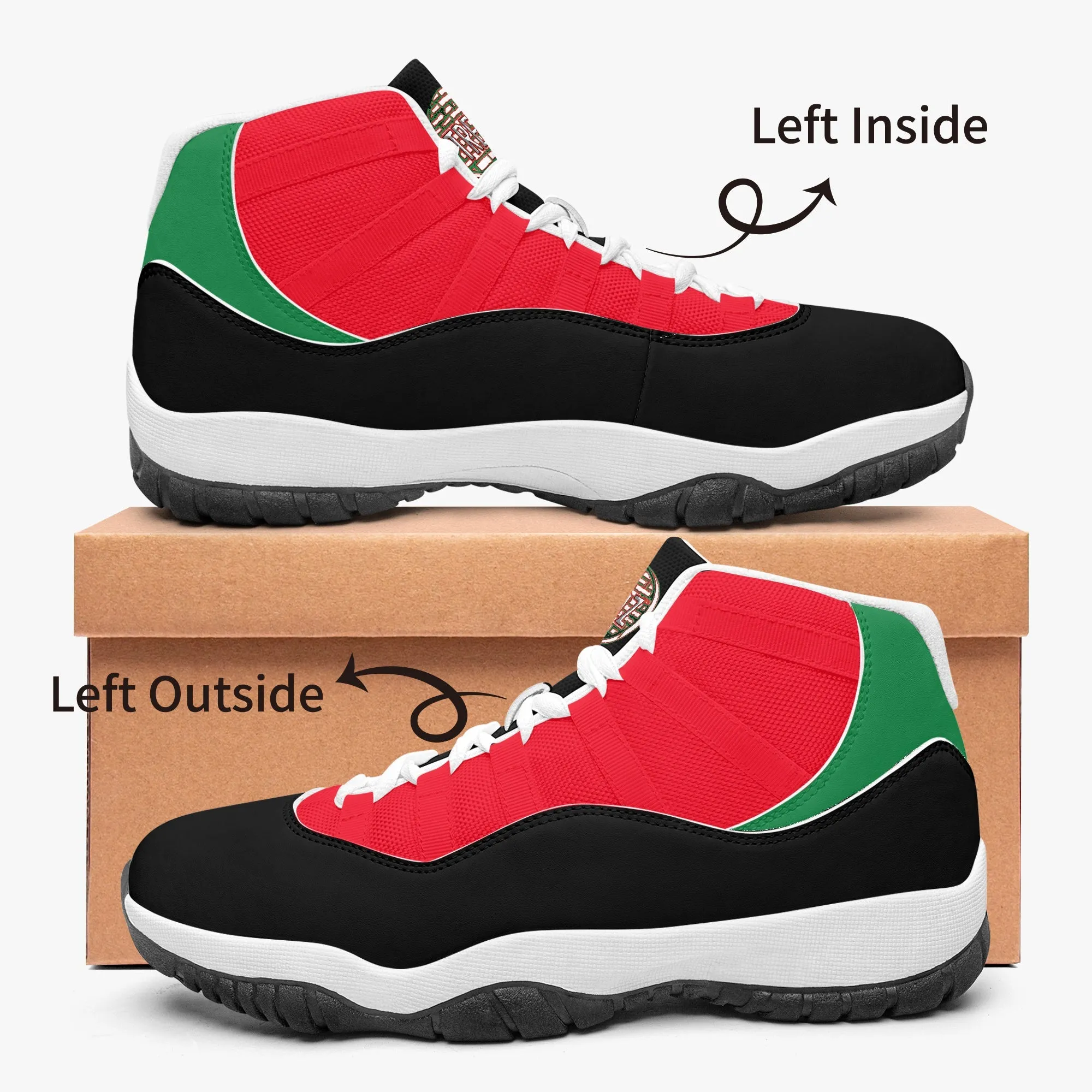 TREADZ Merry Christmas Basketball Sneakers