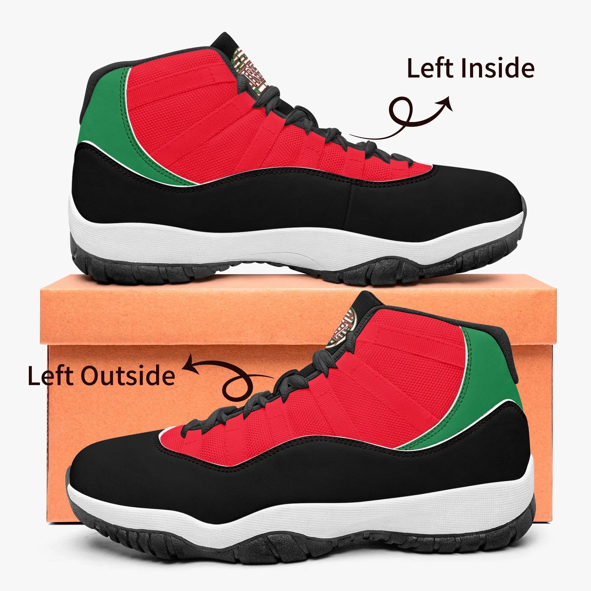 TREADZ Merry Christmas Basketball Sneakers