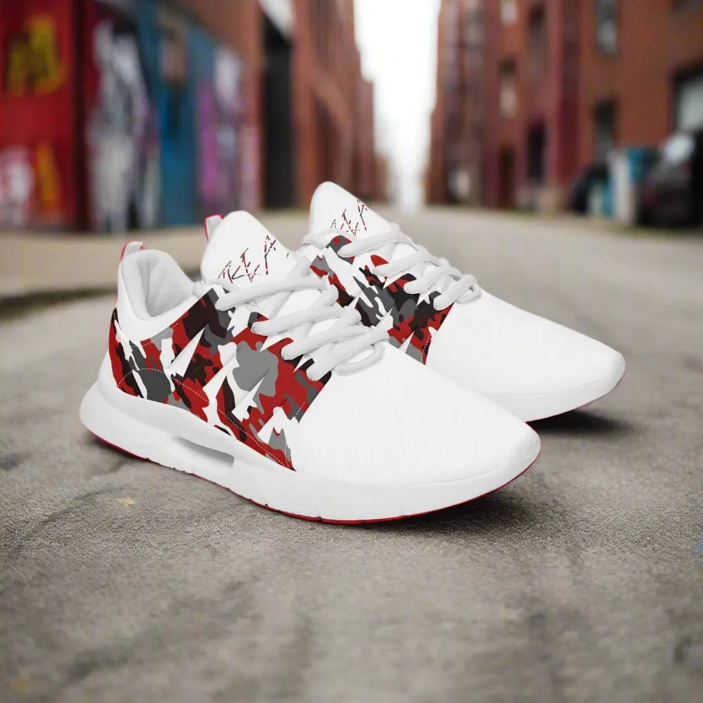 TREADZ Urban Dept Red Black White Camo Running Shoes