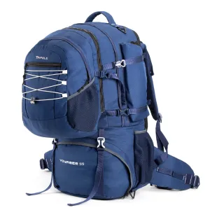 Tripole Voyager Rucksack and Backpack for Travelling with Detachable Bag | 55 Litres | Navy Blue