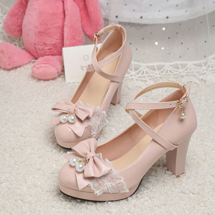 Uniwim Sweet Bow Lace Princess Shoes SE22584