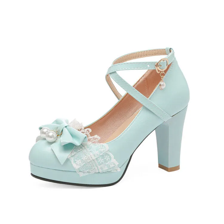 Uniwim Sweet Bow Lace Princess Shoes SE22584