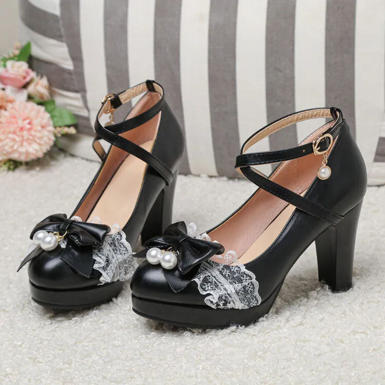 Uniwim Sweet Bow Lace Princess Shoes SE22584