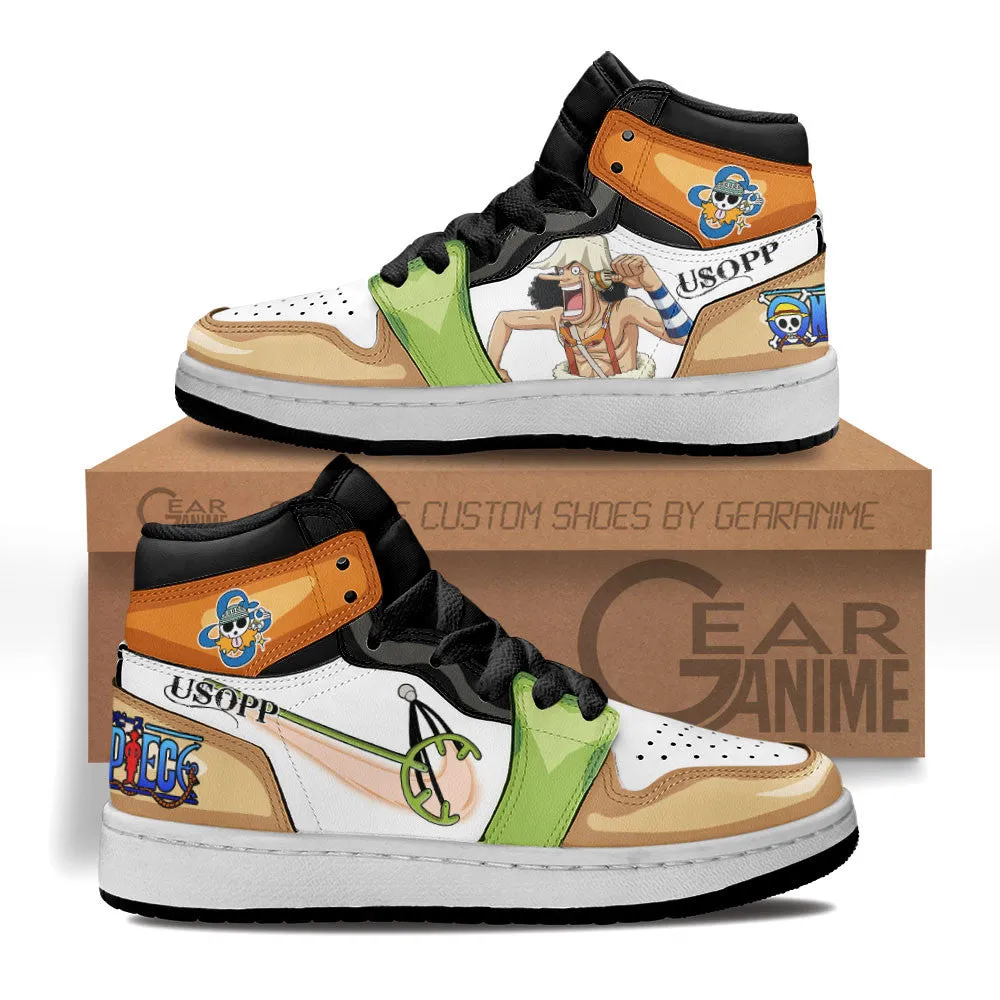 Usopp Kids Sneakers Custom OP Anime Shoes For Kids