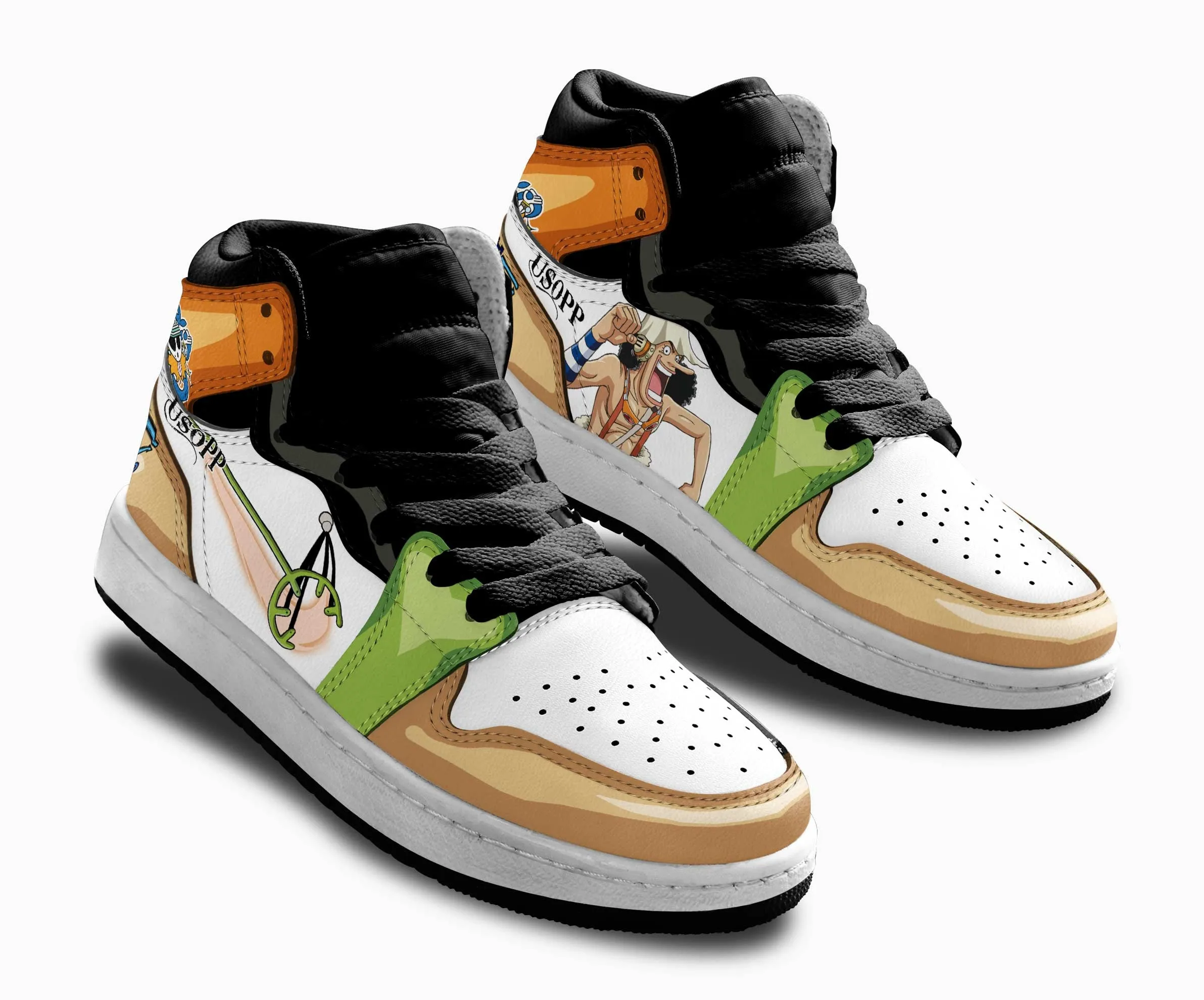 Usopp Kids Sneakers Custom OP Anime Shoes For Kids