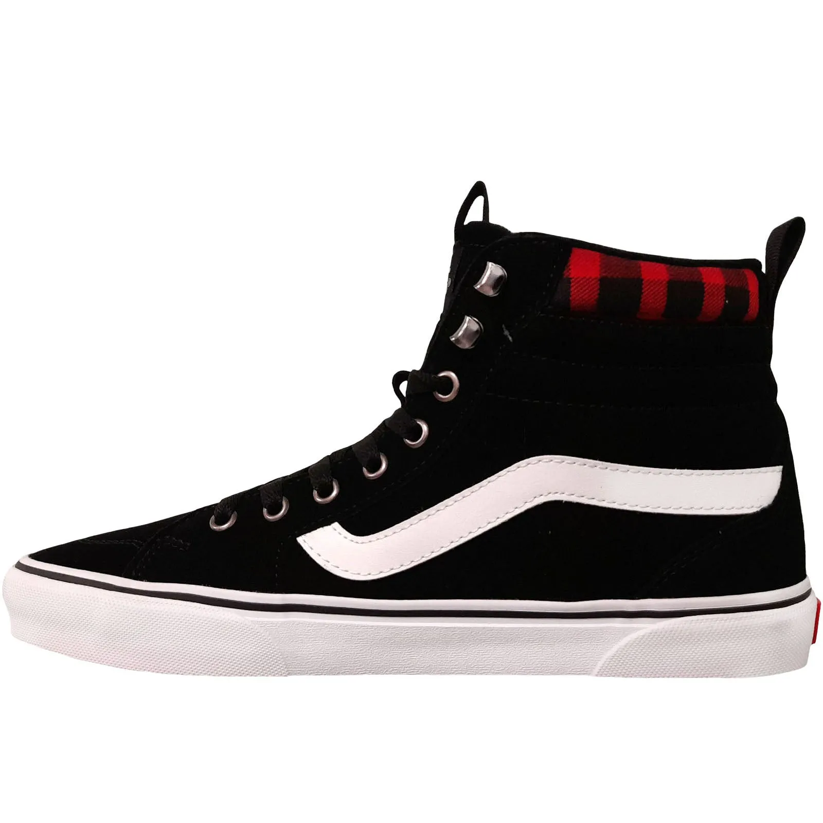 Vans Mens Filmore Hi Vansguard Suede High Top Trainers - Black/Red