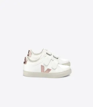 Veja Kids Esplar Fured White Nacre Trainers