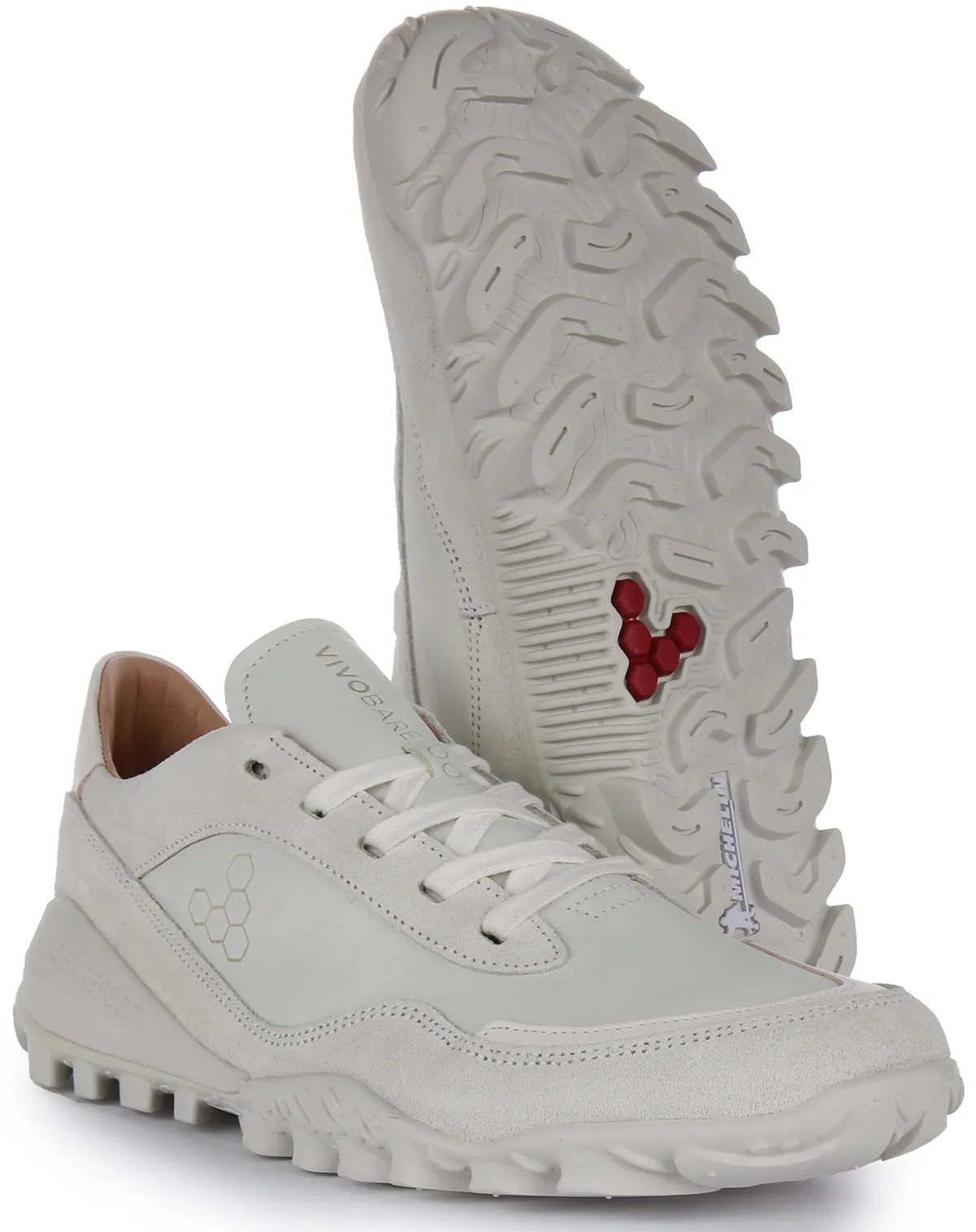 Vivobarefoot Novus X Michelin Sole In White For Men