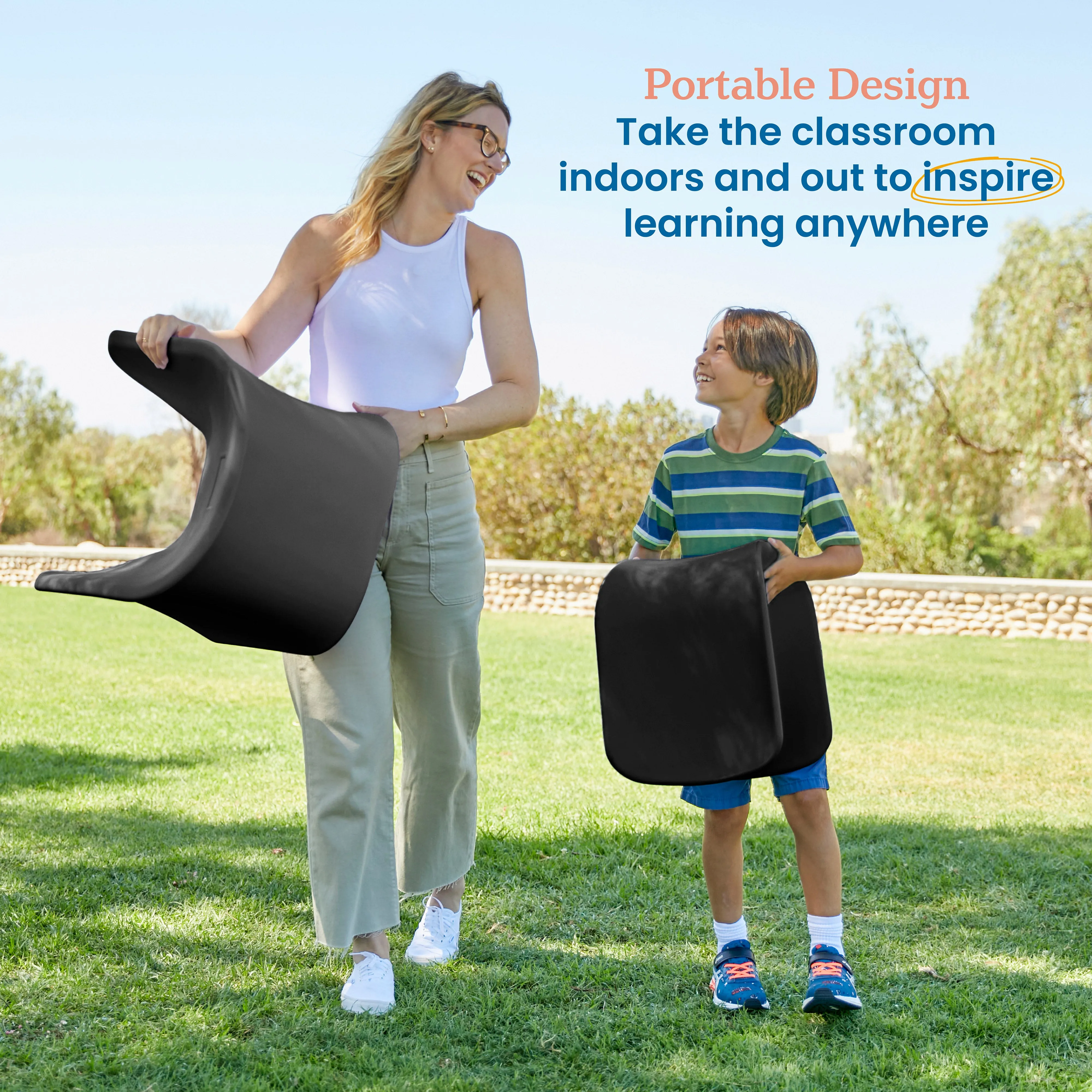 Wave Seat, Active Learning Chair, Flexible Seating, 14in - 15.1in Seat Height, 2-Pack