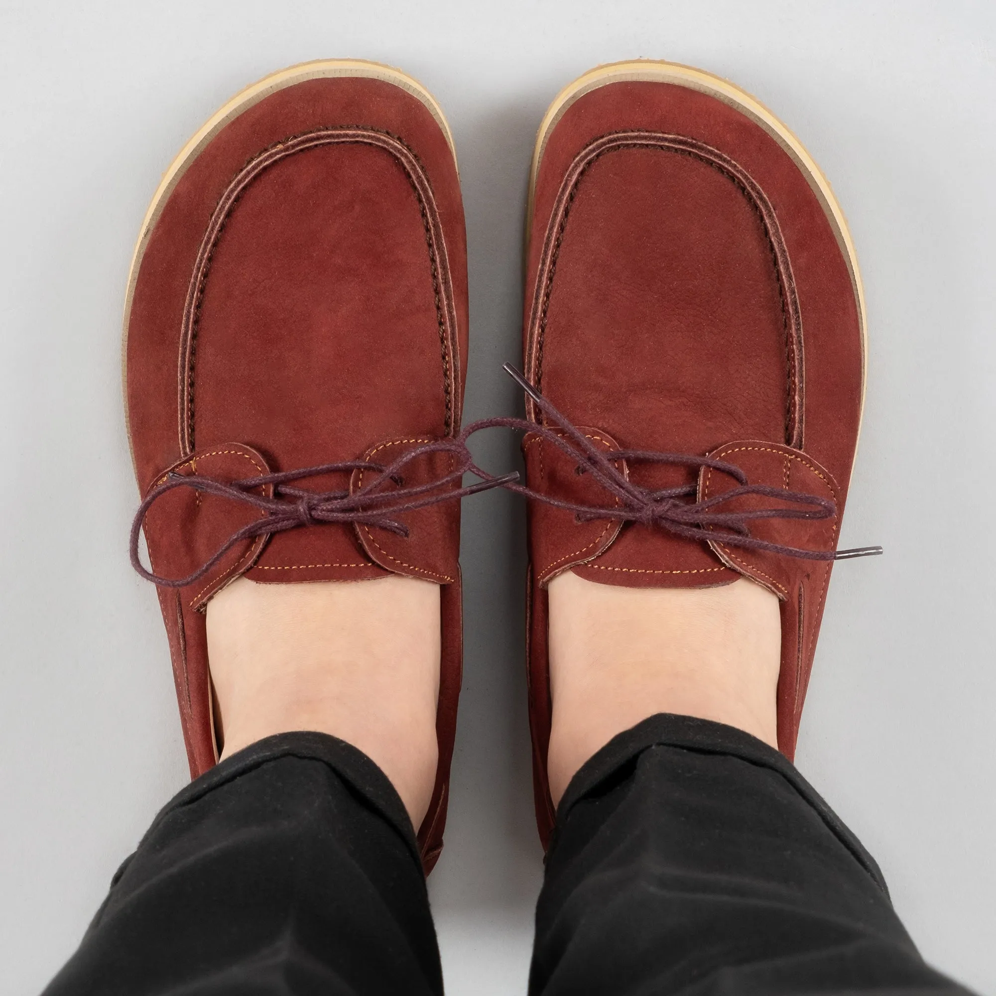 Women's Burgundy Boat Shoes