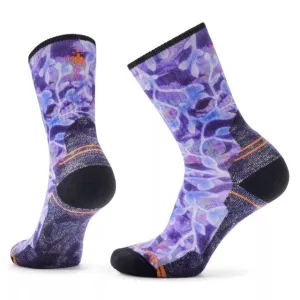 Women's Hike Light Cushion Floral Print Crew Socks