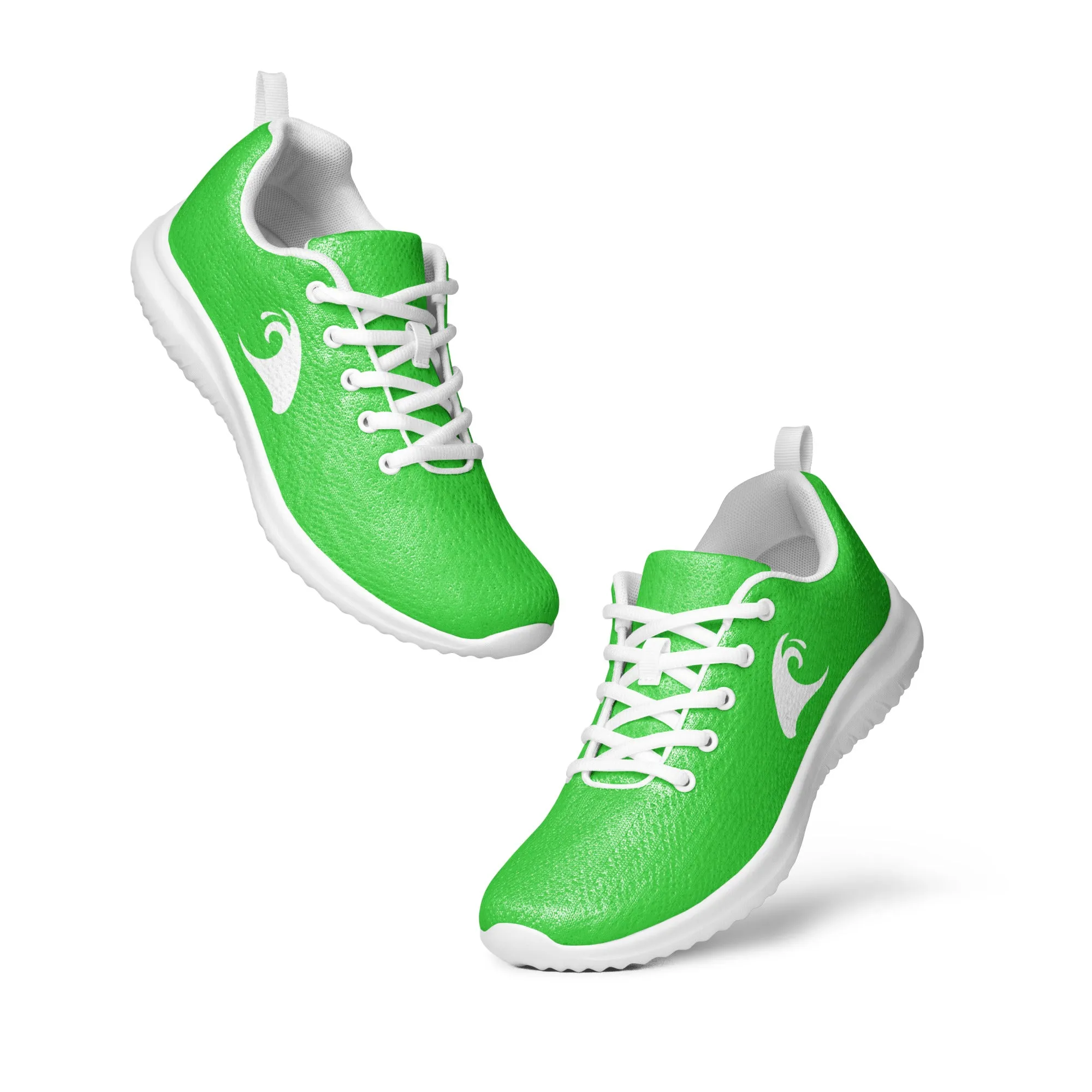 Women’s Lime Green Athleisure Shoes with Extremely Stoked Epic Wave Logo