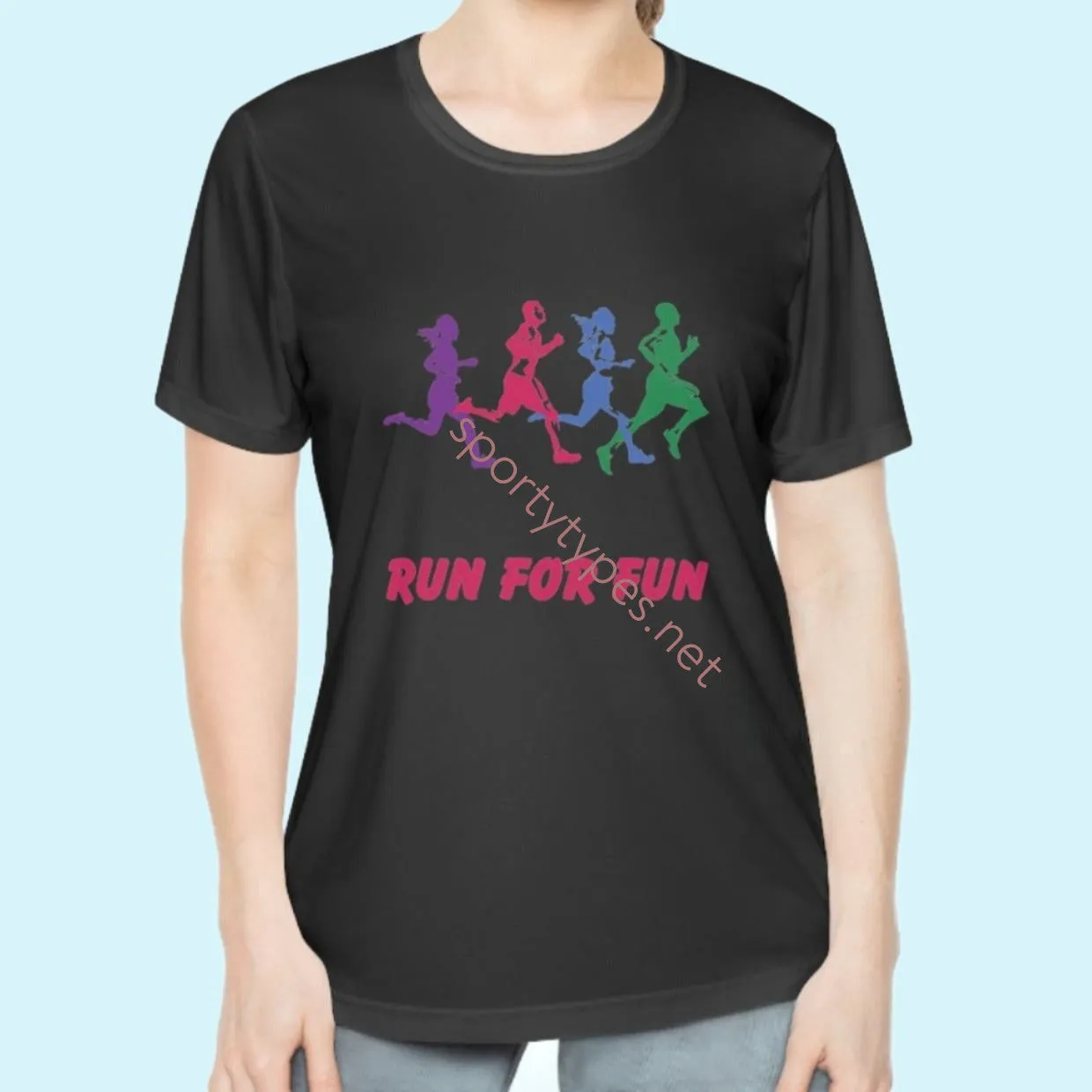 Women's Run For Fun Moisture Wicking Tee