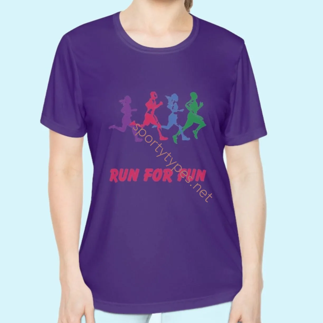 Women's Run For Fun Moisture Wicking Tee