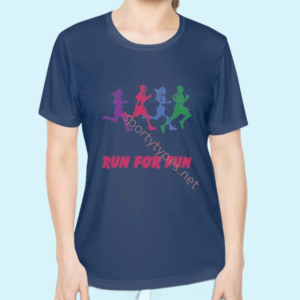 Women's Run For Fun Moisture Wicking Tee