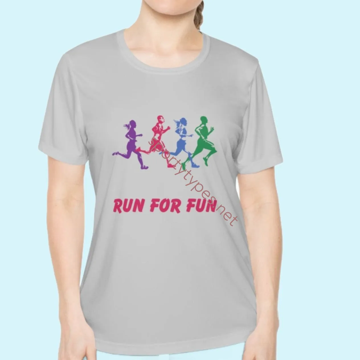 Women's Run For Fun Moisture Wicking Tee