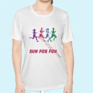 Women's Run For Fun Moisture Wicking Tee