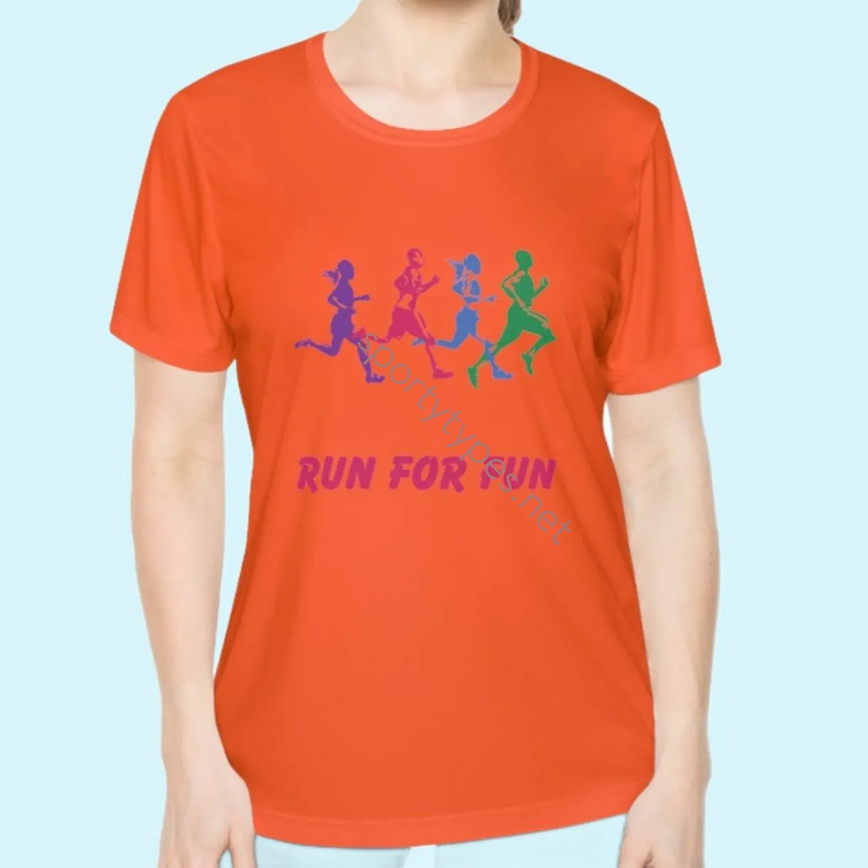 Women's Run For Fun Moisture Wicking Tee