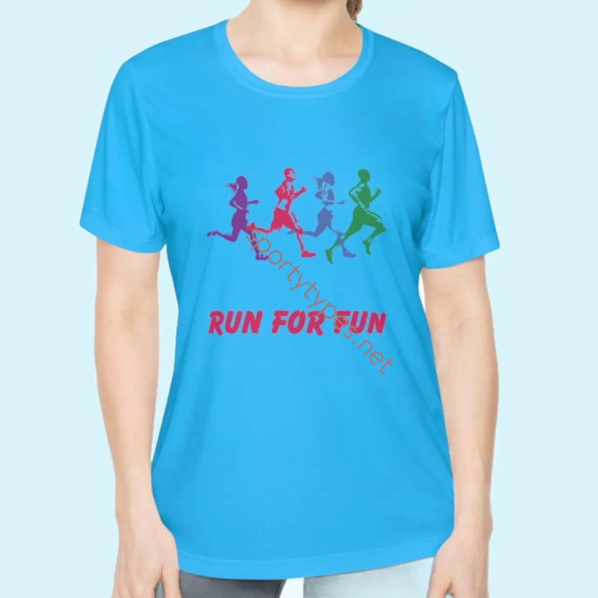 Women's Run For Fun Moisture Wicking Tee