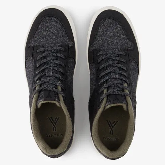 YY Nations Shoes Strato Wool Color Charcoal / White Pair of Shoes